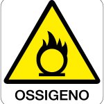 CARTELLO IN ALLUMINIO FORMATO MM 330X350 OSSIGENO (211B)