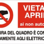 FOGLIO DISTRIBUTORE FORMATO MM 330X170 VIETATO APRIRE AI NON AUTORIZZ (2306)