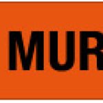 ETICHETTA AUTOADESIVA FORMATO MM 330X70 ACIDO MURIATICO (2468)