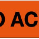 ETICHETTA AUTOADESIVA FORMATO MM 330X70 ACIDO ACETICO (2469)