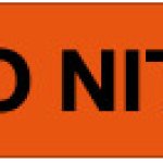 ETICHETTA AUTOADESIVA FORMATO MM 330X70 ACIDO NITRICO (2471)