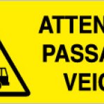 ATTENZIONE PASSAGGIO VEICOLI RETTANGOLARE (308)