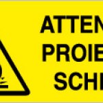 ATTENZIONE PROIEZIONE SCHEGGE RETTANGOLARE (312)