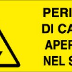 PERICOLO DI CADUTA APERTURA NEL SUOLO RETTANGOLARE (315)