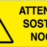 ATTENZIONE SOSTANZE NOCIVE RETTANGOLARE (324)