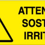 ATTENZIONE SOSTANZE IRRITANTI RETTANGOLARE (325)