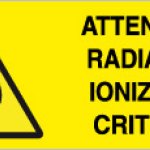 ATTENZIONE RADIAZIONI IONIZZANTI CRITICITA' RETTANGOLARE (380)