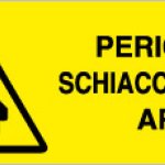 PERICOLO SCHIACCIAMENTO ARTI RETTANGOLARE (395)
