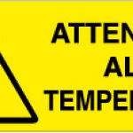 ATTENZIONE ALTA TEMPERATURA RETTANGOLARE (397)