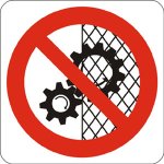 PITTOGRAMMA NON RIMUOVERE LE PROTEZIONI (507)