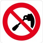 PITTOGRAMMA NON EFFETTUARE MANOVRE (515)