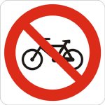 PITTOGRAMMA VIETATO ALLE BICI (526)