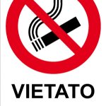 VIETATO FUMARE VERTICALE RETTANGOLARE (559A)
