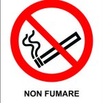 CARTELLO IN ALLUMINIO FORMATO MM 330X350 NON FUMARE (560B)