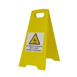 CAVALLETTO 'PAVIMENTO BAGNATO' IN PP GIALLO  (6091)