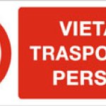 VIETATO TRASPORTARE PERSONE RETTANGOLARE (761)