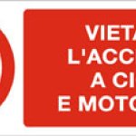 VIETATO L' ACCESSO A CICLI E MOTOCICLI RETTANGOLARE (788)