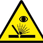 PITTOGRAMMA PERICOLO RADIAZIONI UV DA SALDATURA (8)