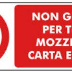 NON GETTARE PER TERRA MOZZICONI CARTA E RIFIUTI RETTANGOLARE (842)