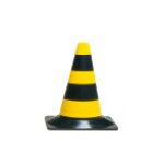 CONO IN PLASTICA PE CON BASE GIALLO/NERO (COP230GN)