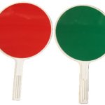 PALETTA PER MOVIERE ROSSO/VERD E MAT.PLASTICO DIAMETRO MM. 300 (DSM9403)