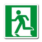 USCITA DI EMERGENZA A SINISTRA NORMA UNI EN ISO 7010 (E0011701)