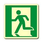 USCITA DI EMERGENZA A SINISTRA FOTOLUMINESCENTE NORMA UNI EN ISO 7010 (E001L1701)