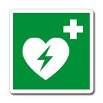 DEFIBRILLATORE DI EMERGENZA NORMA UNI EN ISO 7010 (E0101743)