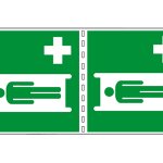 BARELLA DI EMERGENZA BIFACCIALE NORMA UNI EN ISO 7010 (E013B1715)