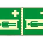 BARELLA DI EMERGENZA FOTOLUMINESCENTE BIFACCIALE NORMA UNI EN ISO 7010 (E013LB1715)