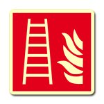 SCALA ANTINCENDIO (CON TESTO) FOTOLUMINESCENTE NORMA UNI EN ISO 7010 (F003L1669)