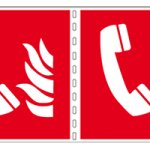 CARTELLO IN ALLUMINIO LATO MM 250 BIFACCIALE PITTOGRAMMA TELEFONO EMERG. INCENDIO (F006B1608B)