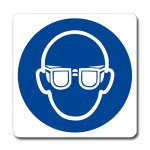 INDOSSARE GLI OCCHIALI PROTETTIVI (CON TESTO) NORMA UNI EN ISO 7010 (M0041011)