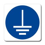 COLLEGARE A TERRA L'AUTOCISTERNA PRIMA DI INIZIARE LO SCARICO (CON TESTO) NORMA UNI EN ISO 7010 (M0051052)