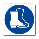 OBBLIGATORIO INDOSSARE LE CALZATURE DI SICUREZZA NORMA UNI EN ISO 7010 (M008900)