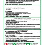 CARTELLO IN ALLUMINIO FORMATO MM 200X300 COME COMPORTARSI IN CASO INCENDIO (MS1218A)