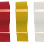 ROTOLO NASTRO RIFRANGENTE GIALLO ROSSO BIANCO (NAR511)