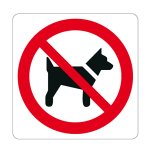 VIETATO INTRODURRE I CANI (CON TESTO) NORMA UNI EN ISO 7010 (P021826)