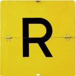 PANNELLO ALLUMINIO PIEGHEVOLE 'R' RIFIUTI CON TOURNIQUET (PAA7102P)