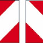 KIT 2 PZ PER TRASPORTI ECCEZIONALE ALLUMINIO RIFRANGENTE CL 2 FORMATO MM 600X300 (PAR7005)