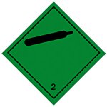 ETICHETTA AUTOADESIVA GAS COMPRESSI 2.2 (PPA6118)