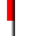 PALETTO PARAPEDONALE ESTRAIBILE BIANCO E ROSSO (PPE9048BR)