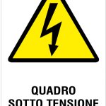 CARTELLO IN ALLUMINIO FORMATO MM 150X210 QUADRO SOTTO TENSIONE (R347F)