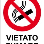 VIETATO FUMARE CON TESTO PER INTERNI (R559)