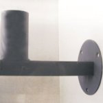 STAFFA PER SPECCHI LUNGHEZZA MM 300 CON PIASTRA FORATA (SPS9030)