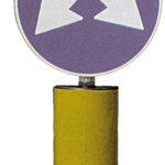 DELINEATORE SPECIALE DI OSTACOLO RIFRANGENTE CL.1 SEMICILINDRO FORMATO 45X50 CM (STA2472S)