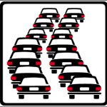 CARTELLO IN LAMIERA SCATOLATO RIFRANGENTE CL.1 LATO MM 800-CODA (STL106FN)