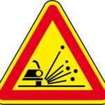 MATERIALE INSTABILE SU STRADA FONDO GIALLO (STL1390)