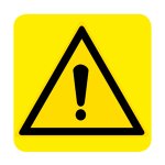 ATTENZIONE ALLE SCALE (CON TESTO) NORMA UNI EN ISO 7010 (W001426)