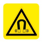 CAMPO MAGNETICO (CON TESTO) NORMA UNI EN ISO 7010 (W006393)